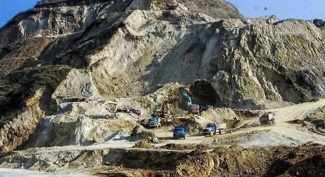 중국 소재의 한 희토류 광산 전경./사진=바이두 캡쳐