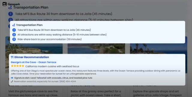 미국 인공지능(AI) 스타트업 젠스파크에서 공개한 자율형 AI 시스템 ‘슈퍼 에이전트’가 시연되는 모습. 각 사 제공