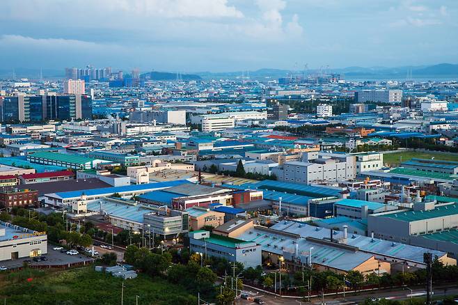 중소·중견기업이 밀집한 국내 한 산업단지공단 전경. [게티이미지뱅크]