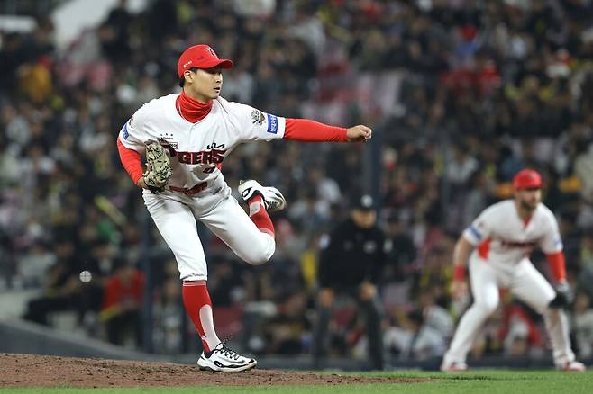 ▲ 팔꿈치 굴곡근 손상으로 1군 전열에서 이탈한 곽도규는 결국 인대 손상이 발견돼 수술대에 오르며 올 시즌 출전은 어려워졌다. ⓒKIA타이거즈