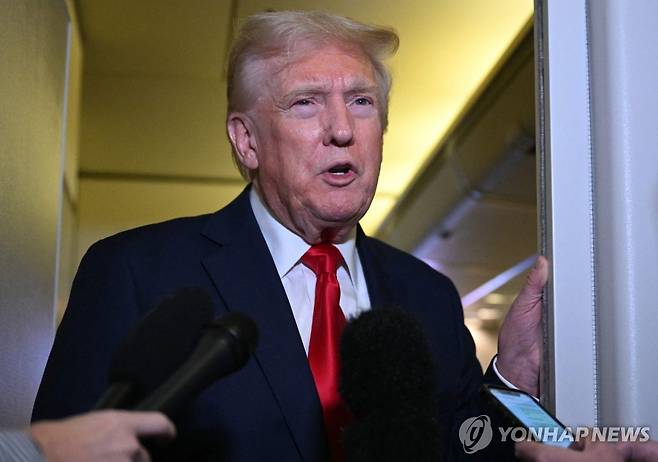 도널드 트럼프 미국 대통령 [AFP=연합뉴스. 재판매 및 DB 금지]