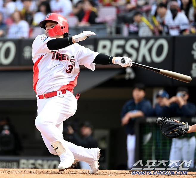 23일 광주KIA챔피언스필드에서 열린 NC와 KIA의 경기, KIA 김선빈이 타격을 하고 있다. 광주=허상욱 기자wook@sportschosun.com/2025.03.23/