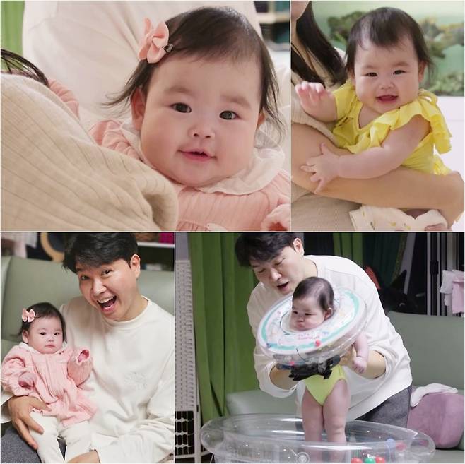 ‘슈돌’ 박수홍 딸, 수영복 요정! (사진: KBS)