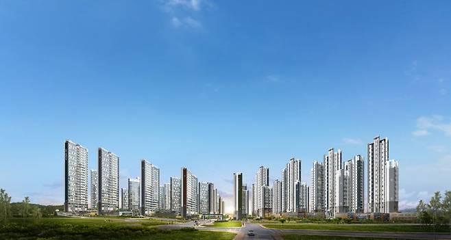 경북 구미 '신확장 로제비앙 메가시티' 투시도. 대광건영 재공