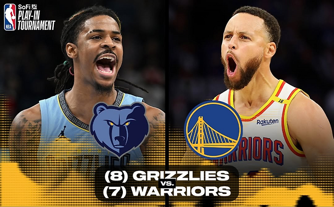 멤피스와 골든스테이트가 16일 체이스 센터에서 플레이 인 토너먼트 7번 시드 결정전을 벌인다. 사진=NBA ESPN SNS