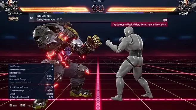 ▲ 현재 철권8 적폐 기술로까지 꼽히고 있는 잭-8의 건강 박수