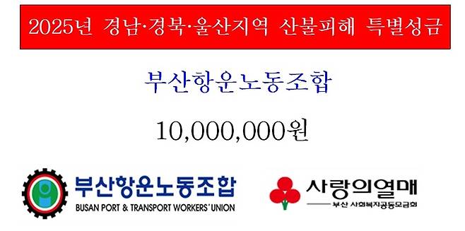 /사진 = 부산항운노조 제공