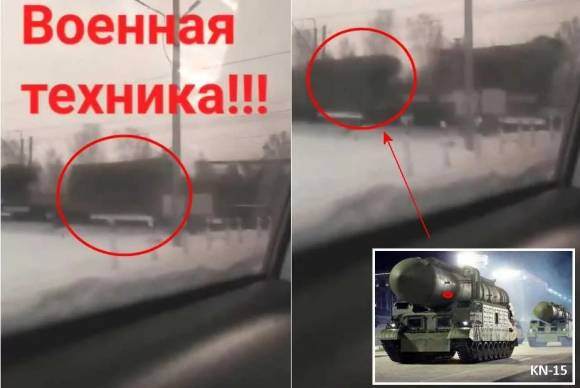우크라이나의 전차 및 장갑차 연구원인 안드리 타라센코가2024년 12월 21일(현지시간) 텔레그램에 공유한 영상에는 북한의 북극성-2형(KN-15) 중거리 탄도미사일이 철도로 러시아로 운반되는 모습이 담겨 있다. 출처=텔레그램