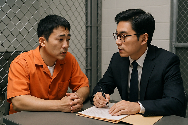 형사 사건을 전문으로 하는 변호사들은 헌법 제10조 행복추구권과 헌법 제15조 직업의 자유의 권리가 침해됐다는 것을 근거로 법무부장관을 상대로 '교정시설 전자기기 반입 허가 신청 절차 불비'에 대한 부작위 위헌확인심판을 청구할 예정이다. ⓒ챗GPT 그래픽 이미지