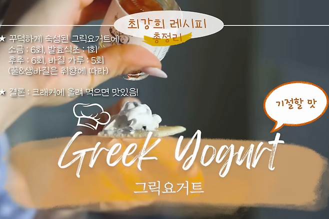 최강희 그릭요거트 레시피