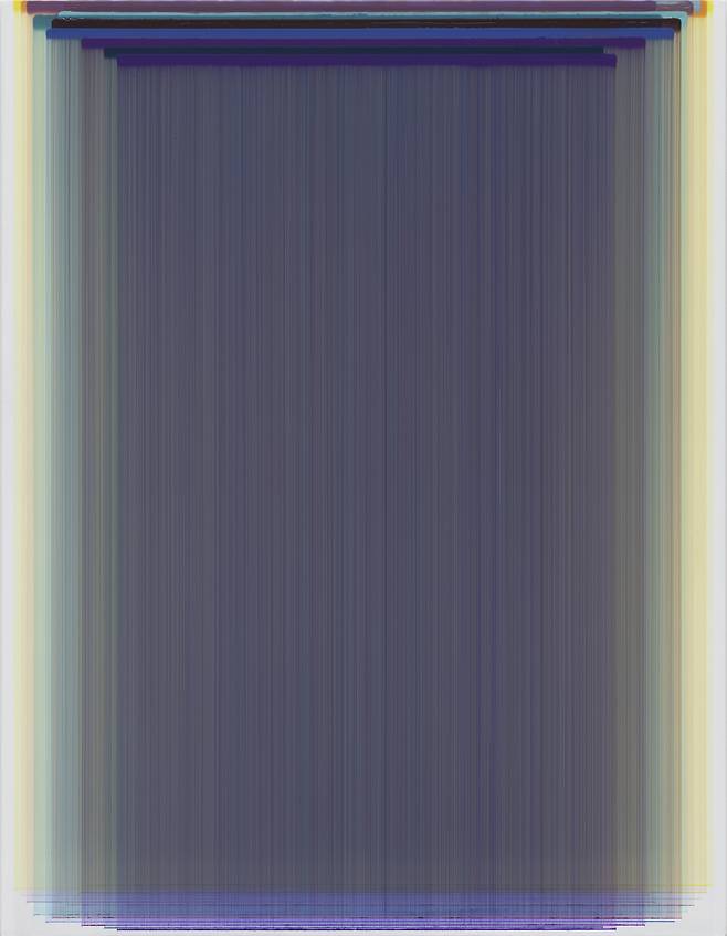 장승택, Layered Painting 80-20_2023_Acrylic on Canvas_145x112cm (학고재 제공)