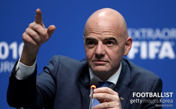 잔니 인판티노 FIFA 회장. 게티이미지코리아