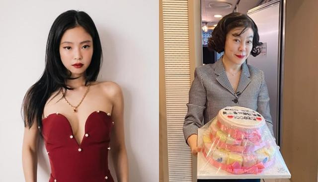 제니와 최화정이 강렬한 레드립을 선보였다. 제니, '파워타임' SNS
