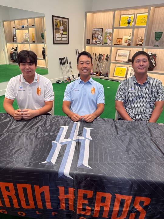 온라인 미디어 세션에 참가한 장유빈, 케빈 나, 대니 리(왼쪽부터). 사진[연합뉴스]