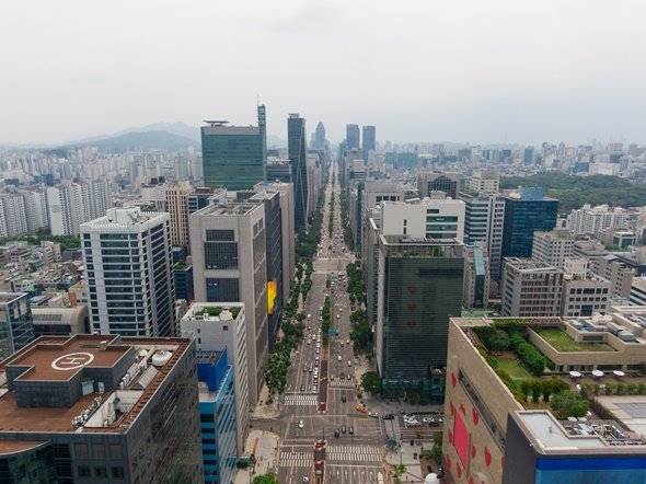 서울 강남구 테헤란로 일대 강남업무지구(GBD). GettyImages