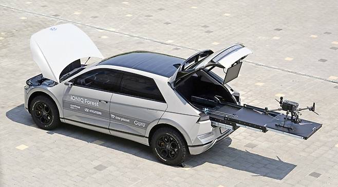 산림복원사업에 활용되는 아이오닉 드론스테이션 [한국수목원정원정 제공. 재판매 및 DB 금지]