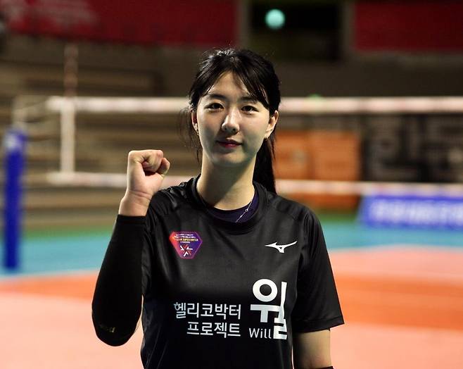 여자배구 올스타팀의 주장 강소휘 [촬영 이동칠]
