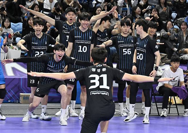 2024~2025시즌 우승팀 현대캐피탈. 제공 | 한국배구연맹