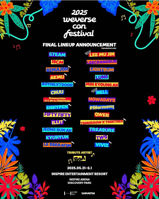‘2025 위버스콘 페스티벌(이하 위콘페)’ (제공: 하이브)