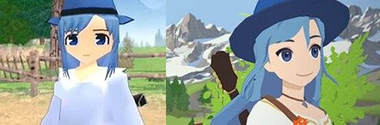 ▲ '마비노기 모바일'에 등장하는 로나의 모습(오른쪽)