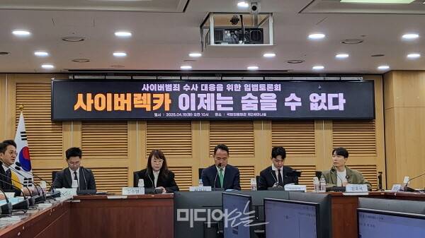 ▲ 15일 열린 '사이버 렉카' 관련 입법 토론회. 사진=박재령 기자