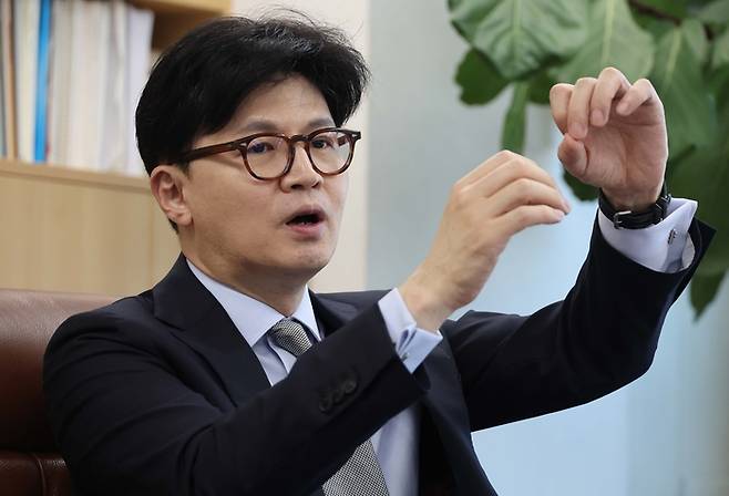 한동훈 전 국민의힘 대표. [한주형 기자]
