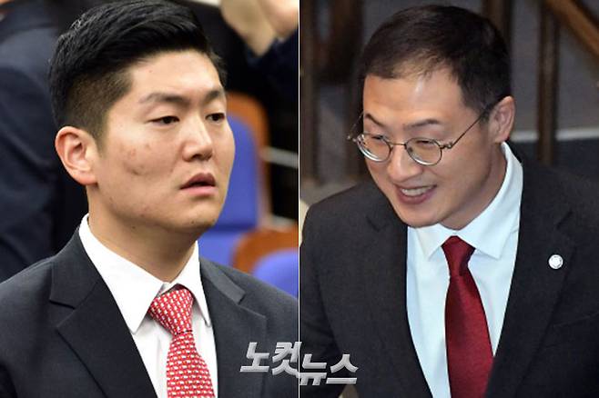 국민의힘 김재섭 의원(초선·서울 도봉갑)과 김상욱 의원(초선·울산 남갑). 윤창원 기자