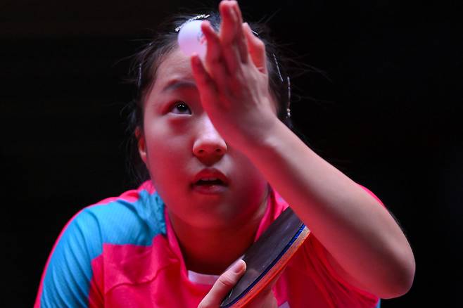 신유빈.   마카오 | 신화연합뉴스