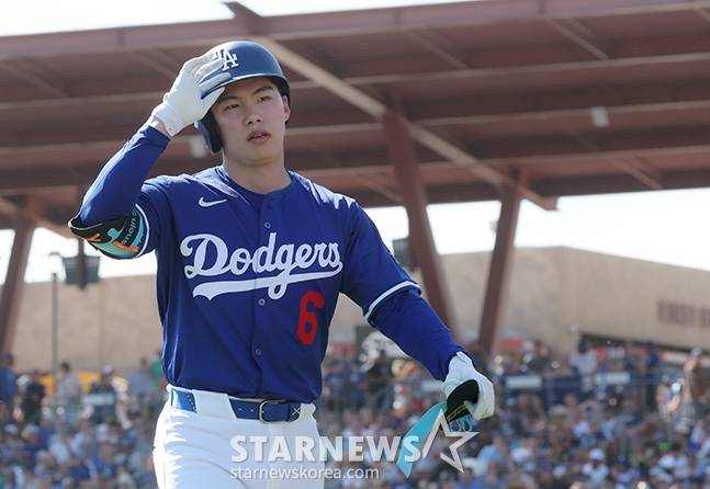 LA 다저스 김혜성. /사진=김진경 대기자