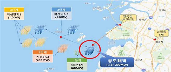 공모해역 위치도 [전북자치도 제공. 재판매 및 DB 금지]