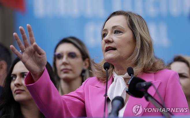 루마니아 대선 후보 엘레나 라스코니 [EPA 연합뉴스 자료사진. 재판매 및 DB 금지]