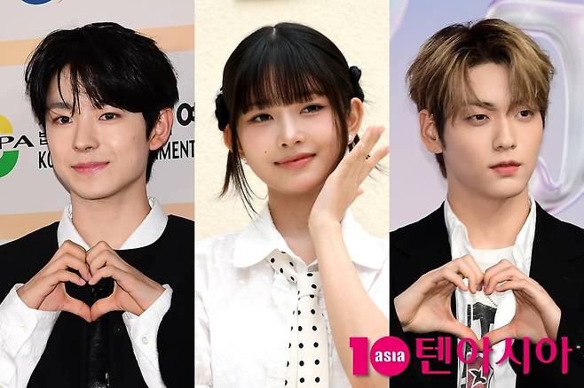 NCT 위시 유우시, 아이브 레이, TXT 수빈/ 사진=텐아시아 DB