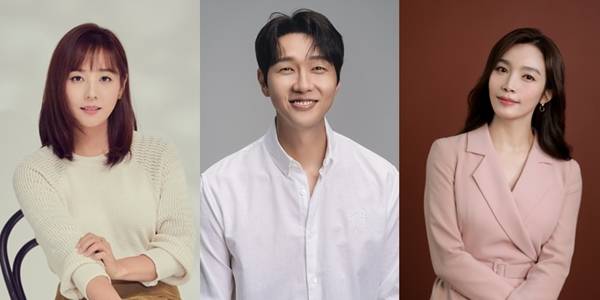 유진(사진 맨 왼쪽부터 오른쪽으로), 지현우, 이민영./사진=인컴퍼니, 로얄티이엔엠, 지담미디어