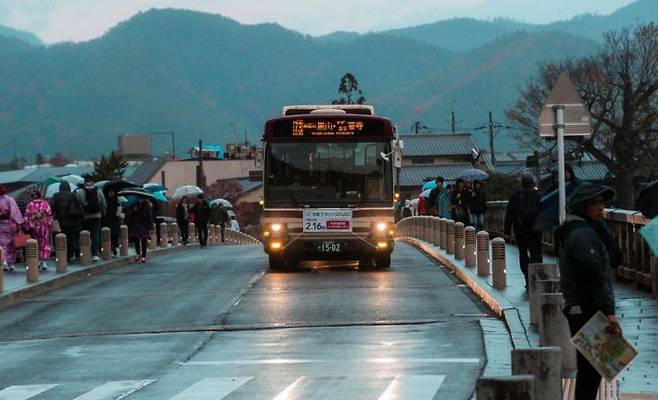 교토 시내 버스 모습으로 기사 내용과 무관. 아시아경제DB