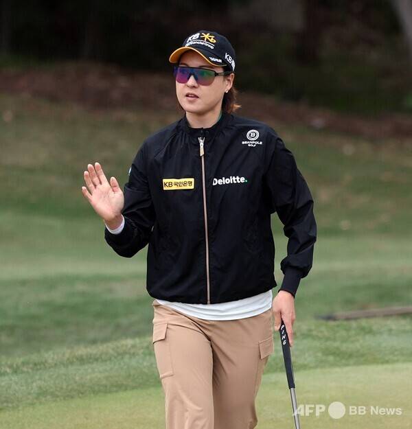 2025년 미국여자프로골프(LPGA) 투어 JM 이글 LA 챔피언십에 출전한 전인지 프로가 1라운드에서 경기하는 모습이다. 사진제공=ⓒAFPBBNews = News1