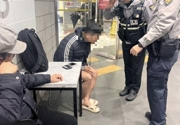 7개월간 실종됐던 중증 지적장애인 남성이 서울 강남역 지하상가에서 발견됐다. 서울경찰청 기동순찰대 제공