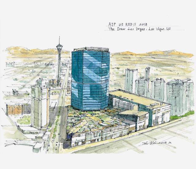 미국 더 드루 라스베이거스 조감도. 사진 제공=AIP자산운용