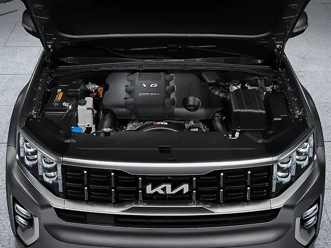 기아 모하비 엔진룸 사진=기아