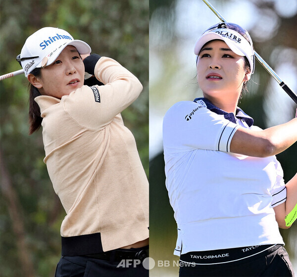 2025년 미국여자프로골프(LPGA) 투어 JM 이글 LA 챔피언십에 출전한 임진희, 윤이나 프로. 사진제공=ⓒAFPBBNews = News1