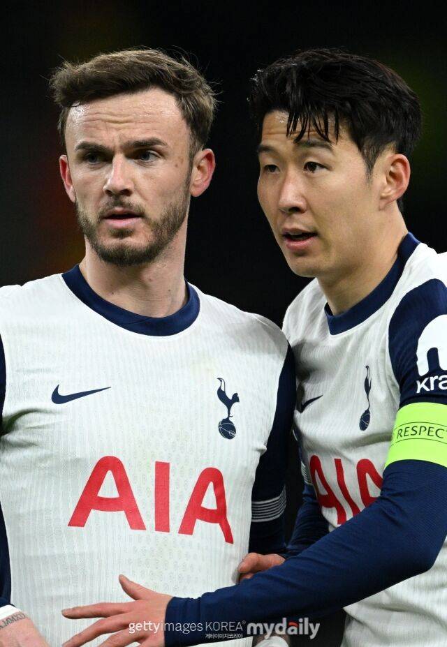 손흥민과 제임스 메디슨/게티이미지코리아