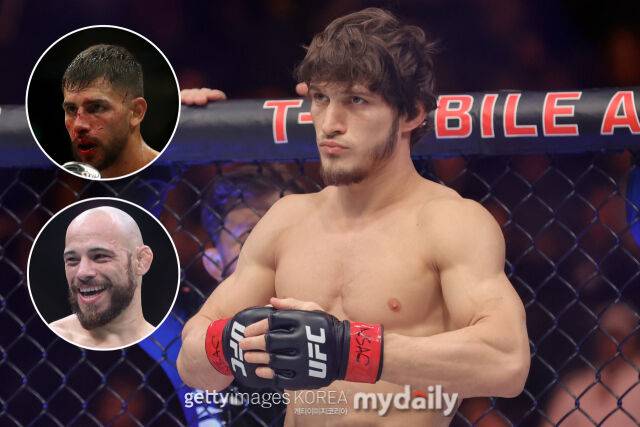 에블로예프(오른쪽)가 UFC 페더급 타이틀샷을 요구했다. /게티이미지코리아