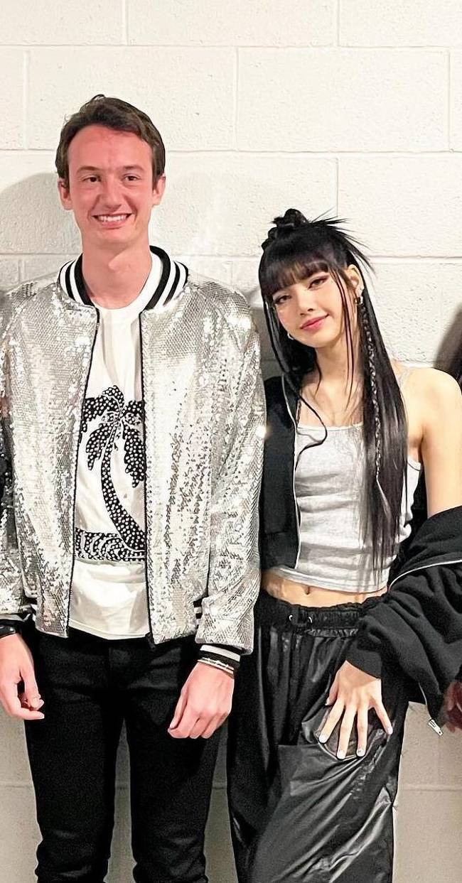 사진=왼쪽부터 프레데릭 아르노, 블랙핑크 리사, 출처 프레데릭 아르노 계정