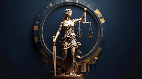 법과 정의의 여신 '디케'는 한 손엔 저울을, 한 손엔 칼을 들고 눈을 가린 채 서 있는 동상으로 유명하다.