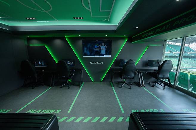 전북의 'FC 온라인 라운지'를 조성했다.(전북 현대 제공)