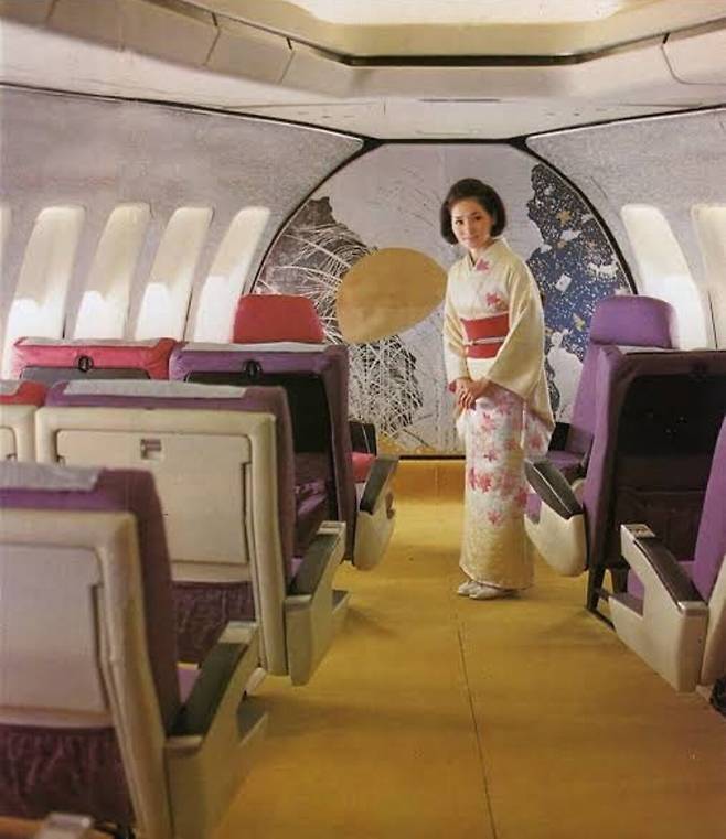 1970년 “일본항공 JAL” 기내식 사진