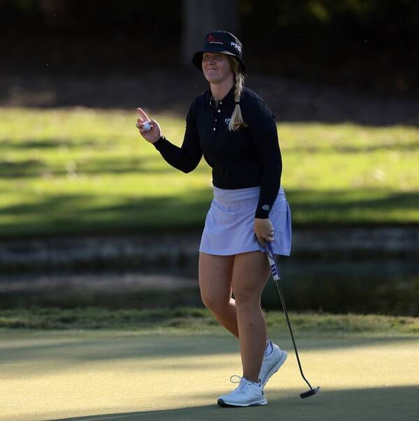 2025년 미국여자프로골프(LPGA) 투어 JM 이글 LA 챔피언십 우승을 차지한 스웨덴 루키 잉그리드 린드블라드. 사진제공=LPGA & Getty Images