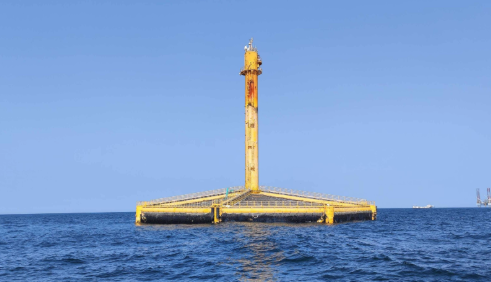 중국이 양식어업을 위한 시설이라며 서해 잠정수역에 설치한 선란1호. 바이두