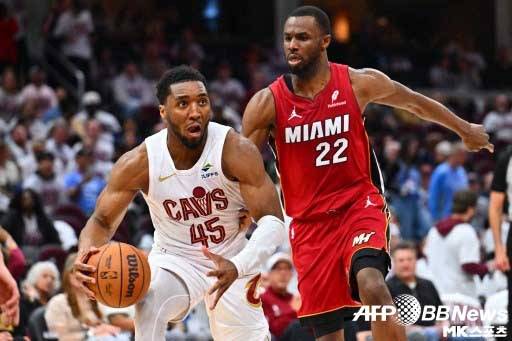 클리블랜드는 마이애미를 꺾었다. 사진(美 클리블랜드)=ⓒAFPBBNews = News1