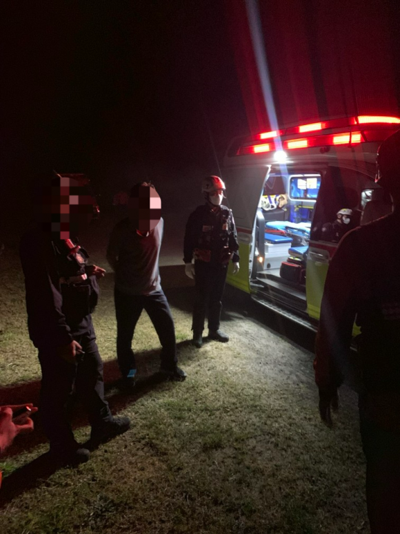 제주도소방안전본부가 지난 18일 오후 8시쯤 드론을 띄워 제주도 구좌읍 행원리 만장굴 일대에서 고사리를 채취하다 길을 잃은 60대 남성을 구조했다. 제주도소방안전본부 제공