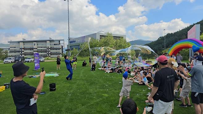 2024년 진행한 하이원리조트 마운틴베이스의 키즈 원더랜드 행사       사진제공｜하이원리조트